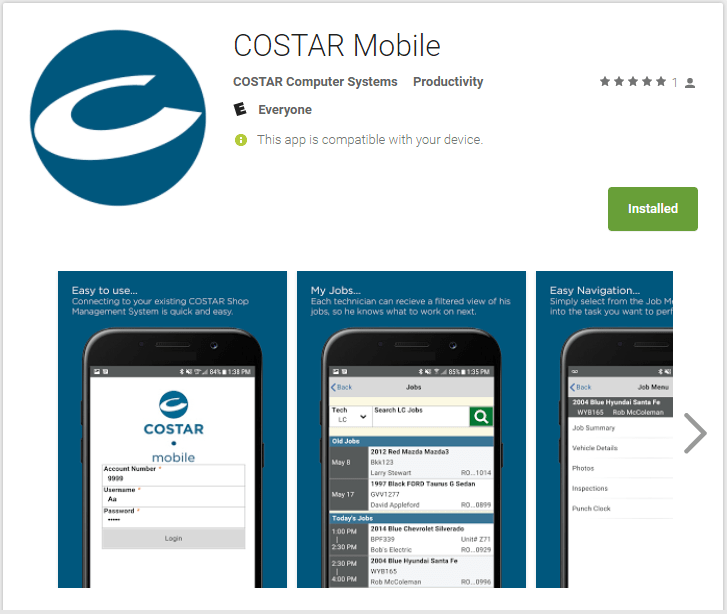 Introducing COSTAR Mobile! Your easy to use Digital Vehicle Inspection