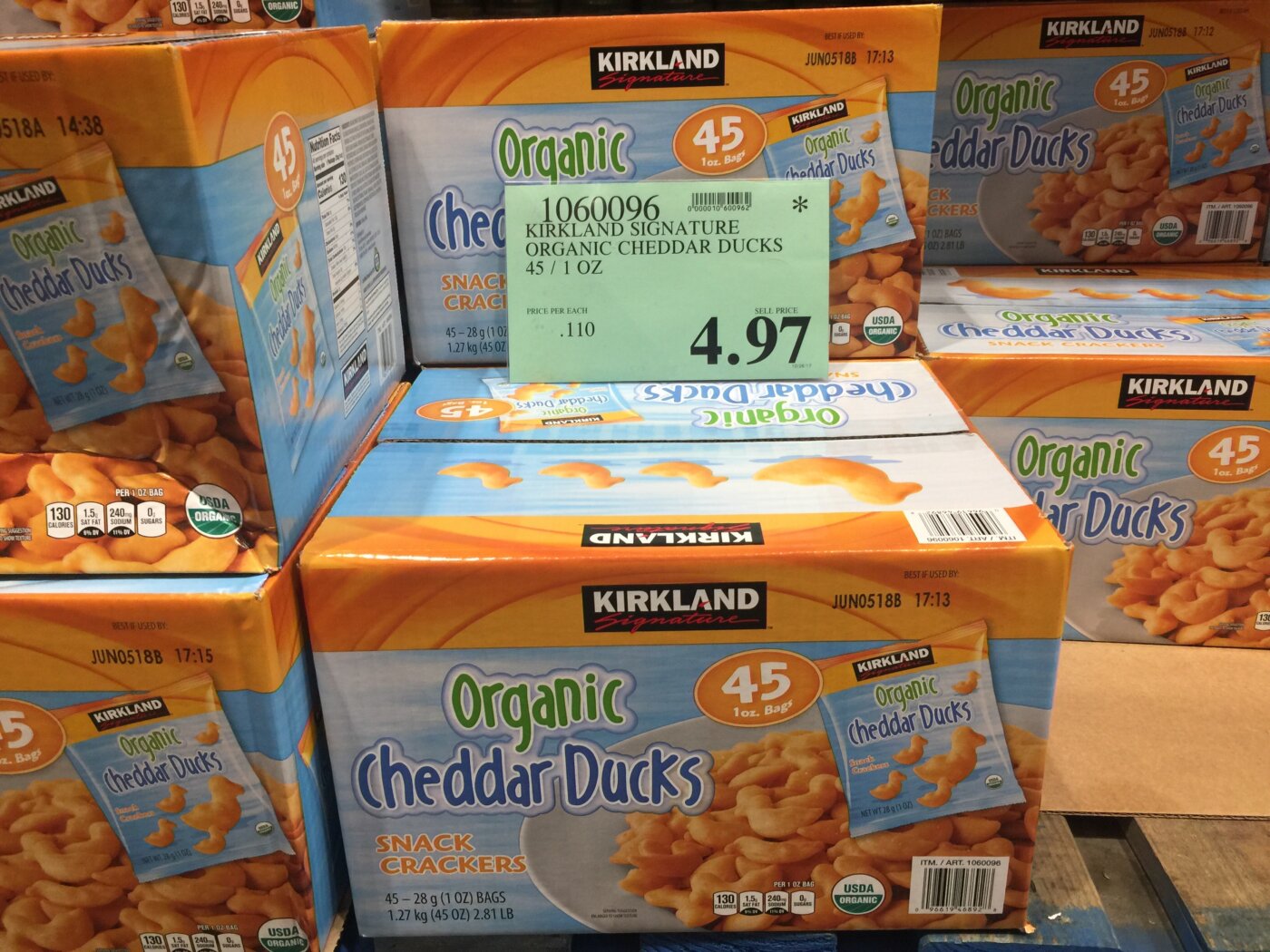 Kirkland Signature Organic Cheddar Ducks