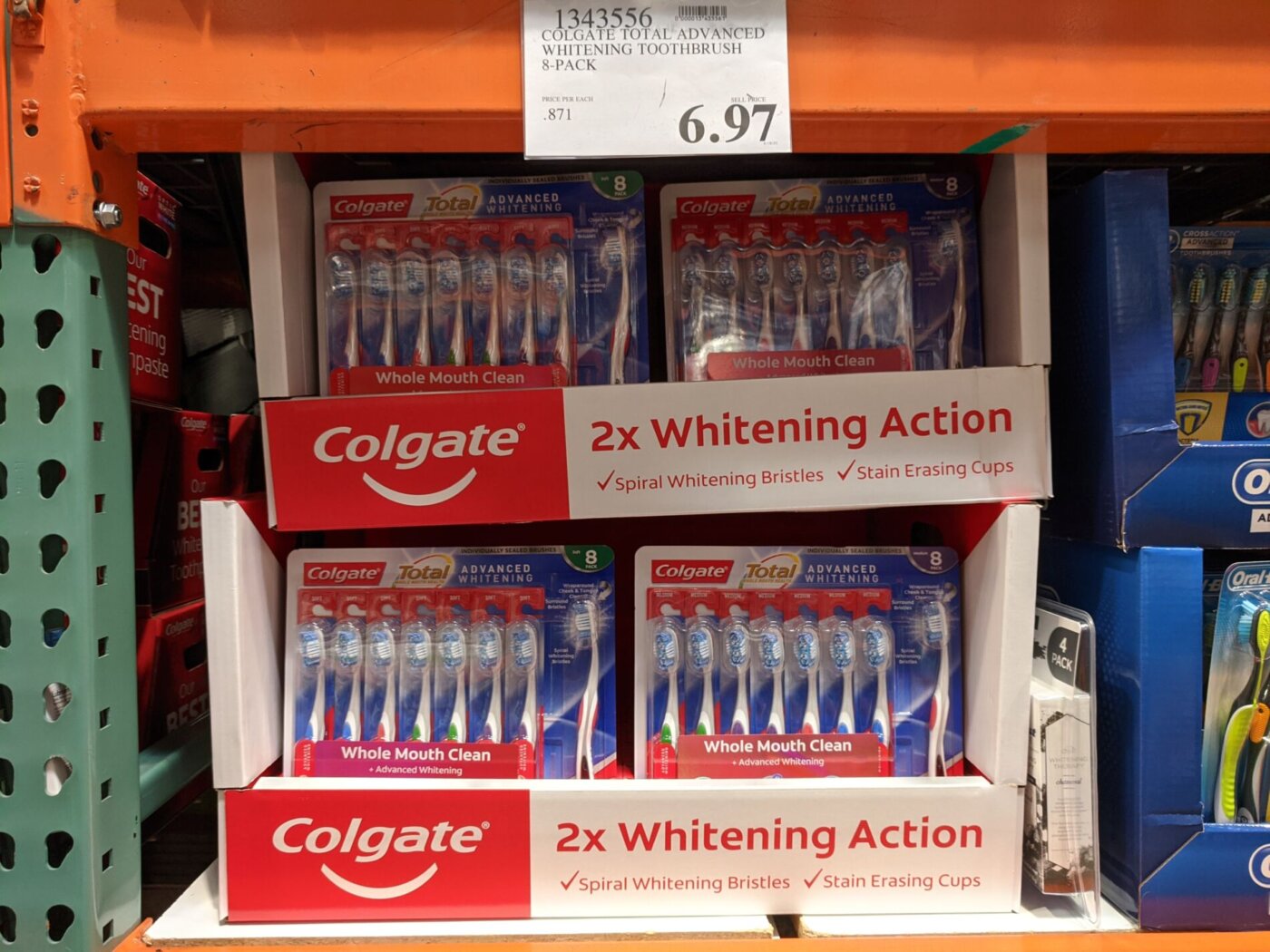 Colgate Total Advanced Whitening Toothbrush 8Pack