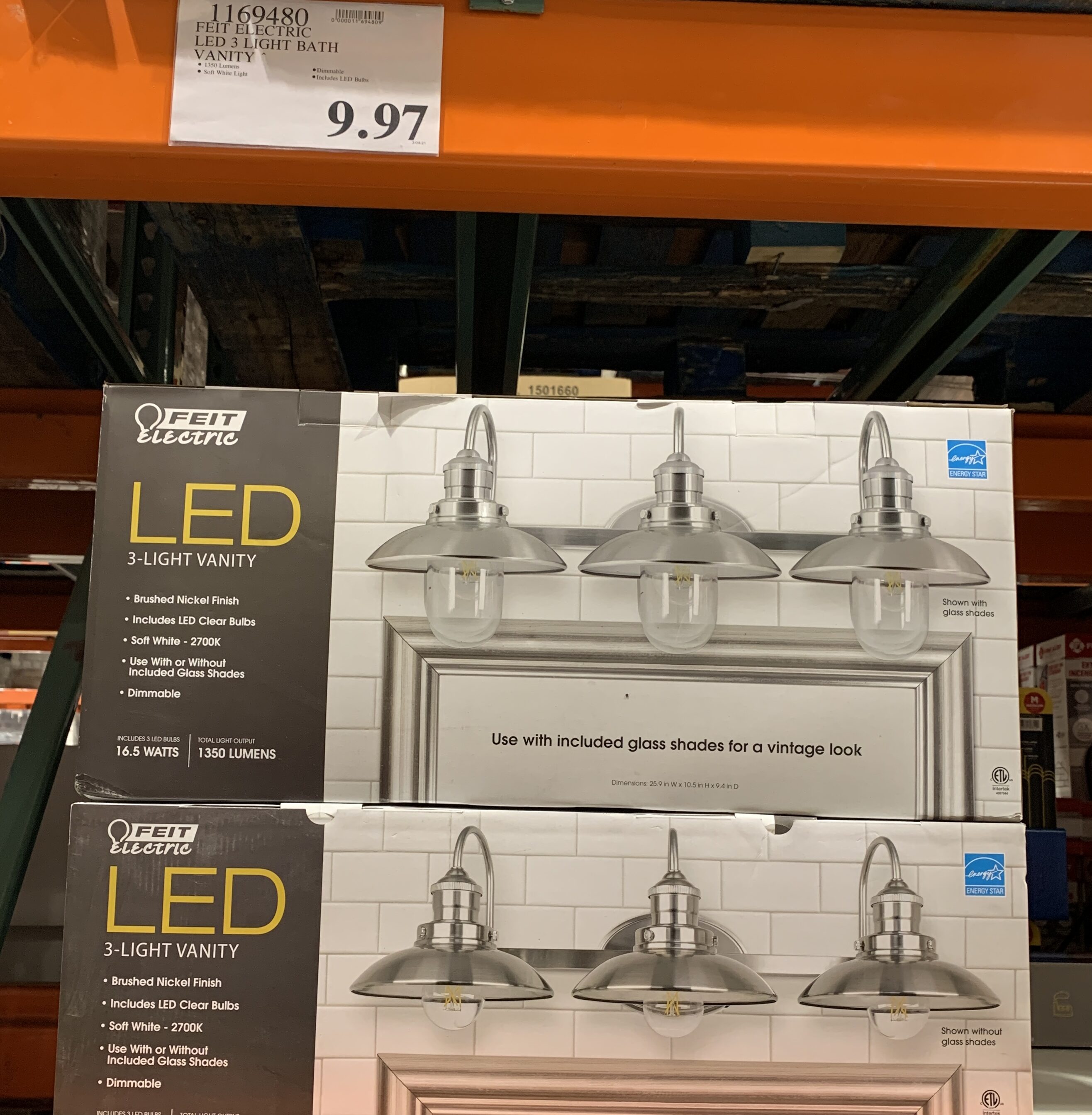 FEIT Electric LED 3 Light Bath Vanity