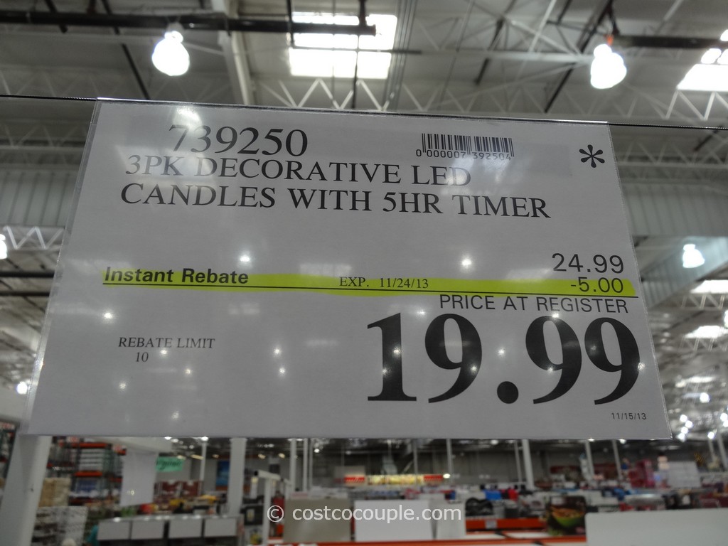 Decorative Flameless LED Candles With Timer