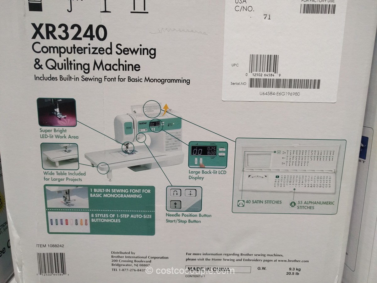 Brother XR3240 Computerized Sewing Machine