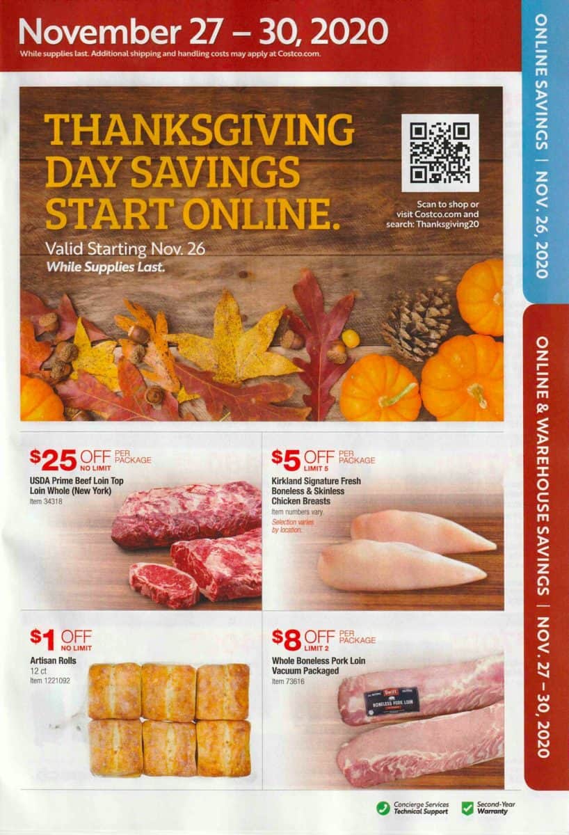 Holiday 2020 Savings Book November Costco Deals