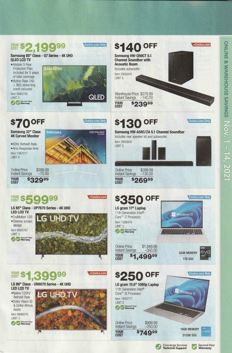November 2021 Costco Holiday Savings Book! Costco Deals