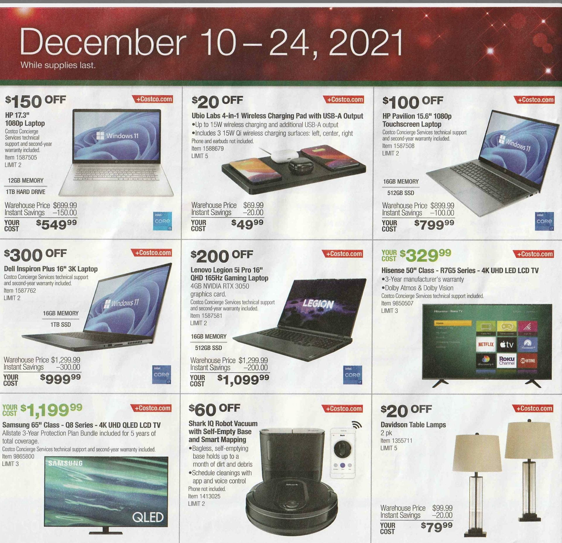 December 2021 Costco Holiday Event! Costco Deals