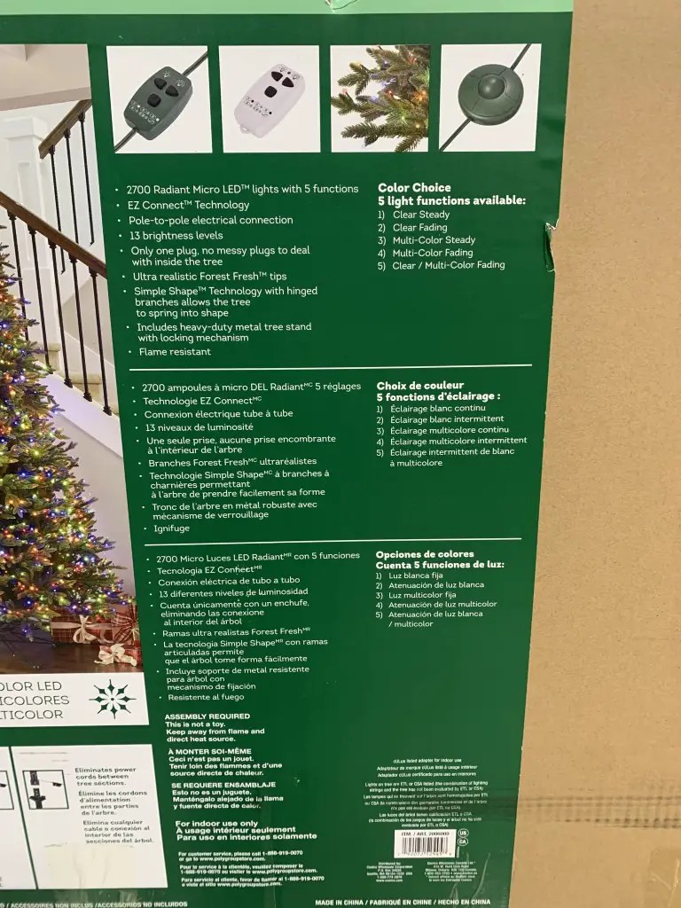 Costco 9 Foot Christmas Tree, Micro Dot PreLit Tree Costco Fan