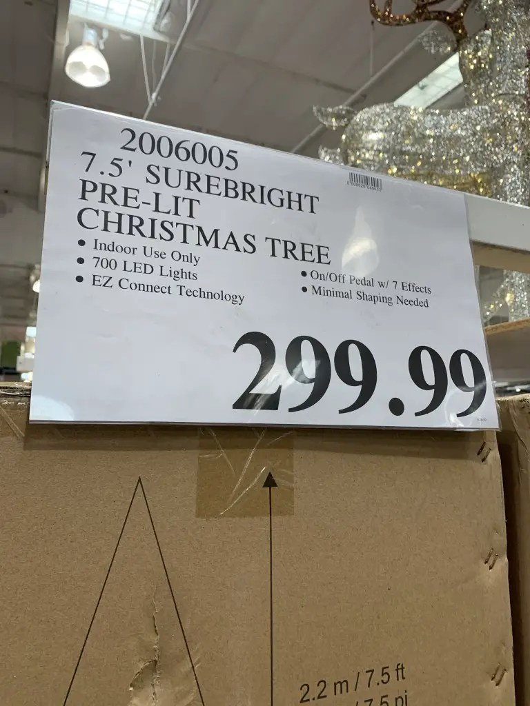 Costco Artificial Christmas Tree, 7.5' PreLit Tree Costco Fan