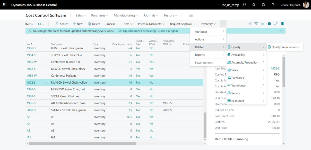 Quality Control Cost Control Software
