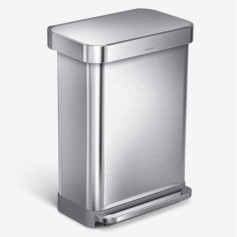simplehuman 55 Liter Rectangular HandsFree Kitchen Step