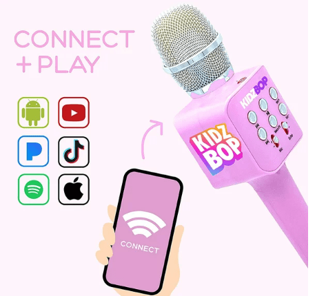 Move2Play Kidz Bop Karaoke Microphone Gift, The Hit Music Brand for