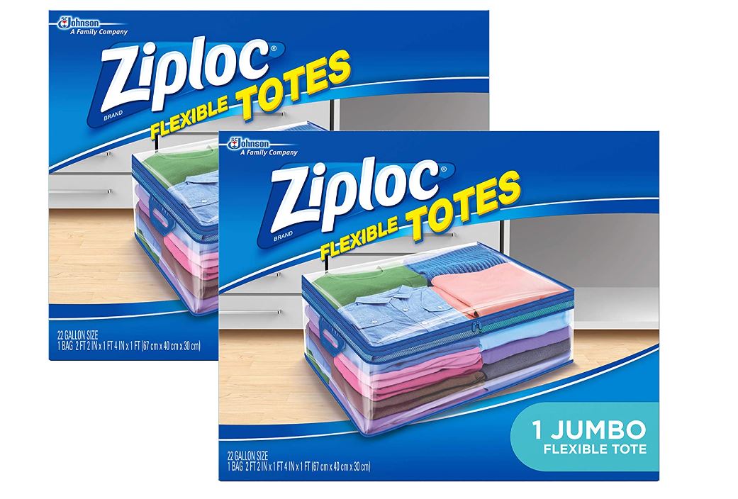Ziploc Flexible Totes, Jumbo 22 Gallon Qty Costless WHOLESALE La