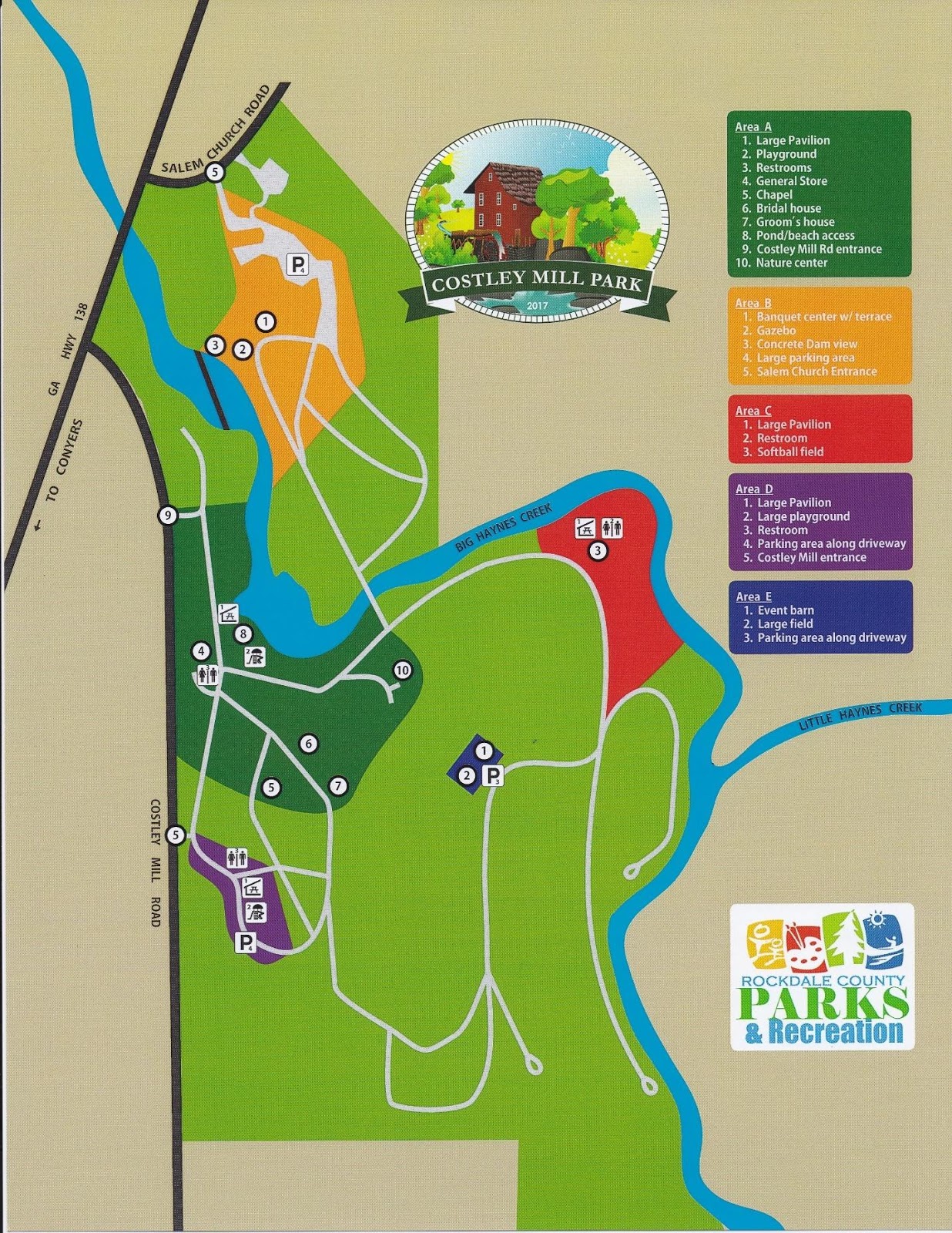 Map/Directions Costley Mill Park