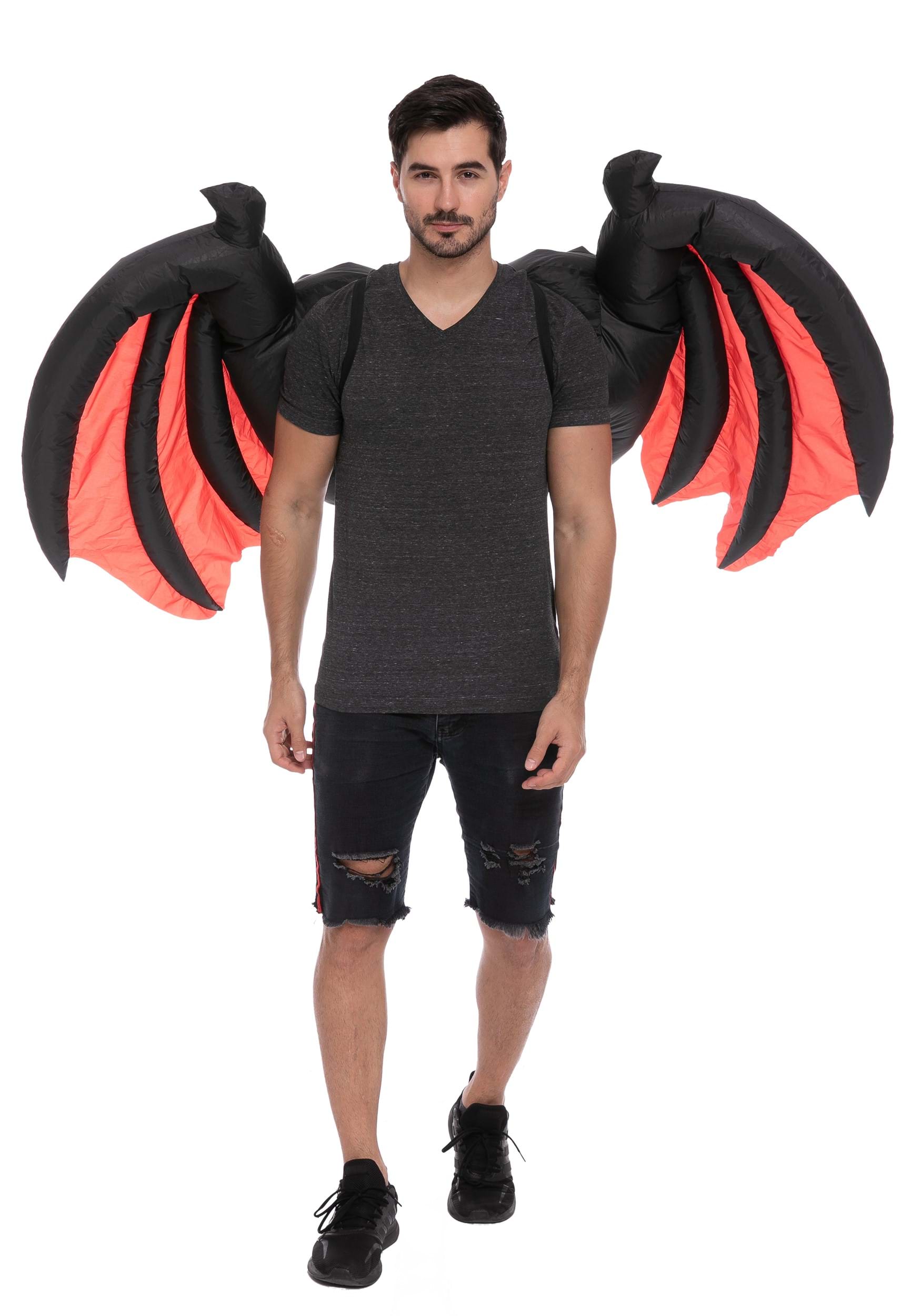 Inflatable Back Demon Wings Halloween Costume Ideas