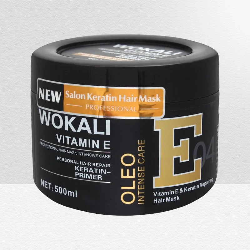 Wokali VItamin E & Keratin Repairing Hair Mask ( original ) Coswin.pk