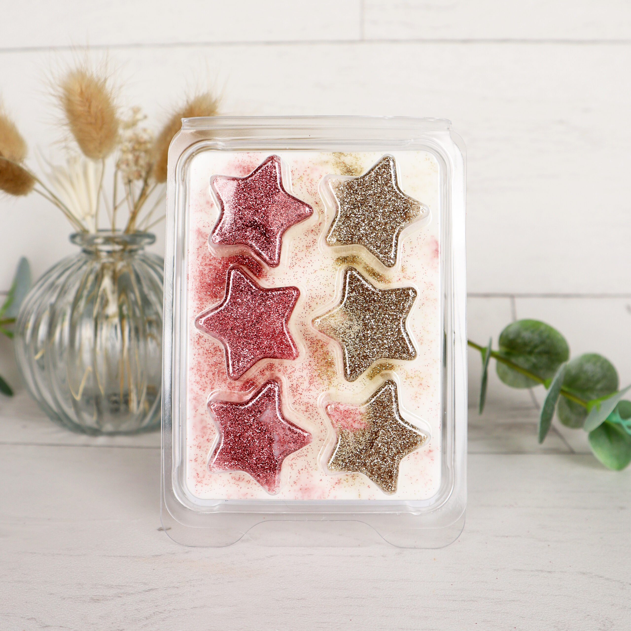 Platinum Gold Biodegradable Candle Glitter Cosy Owl