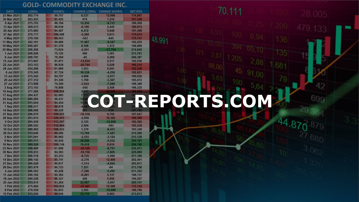 Commitments of Traders COT Reports Free Excel Format Gold