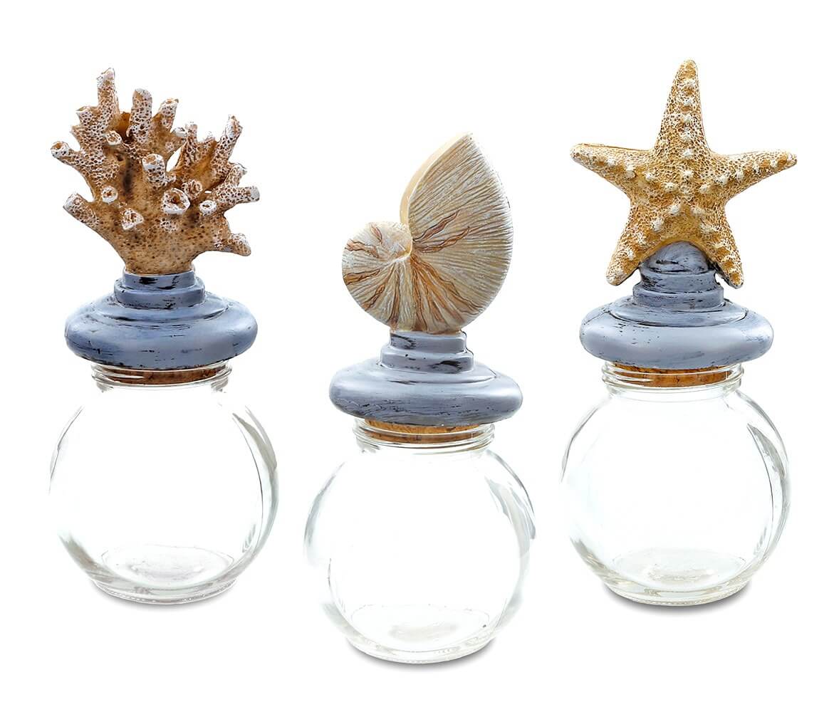 Resin Ocean Jars Nautical Decor CoTa Global