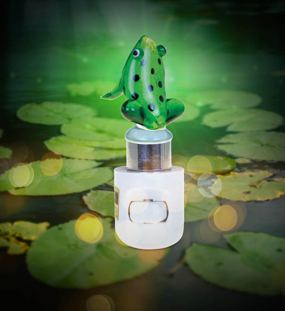 Frog LED Glass Art Night Light CoTa Global