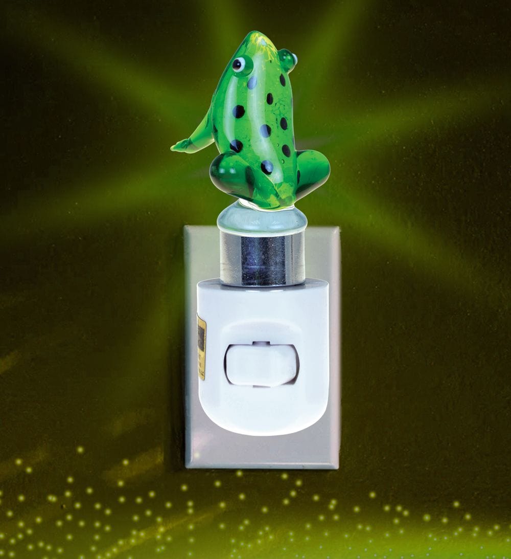 Frog LED Glass Art Night Light CoTa Global