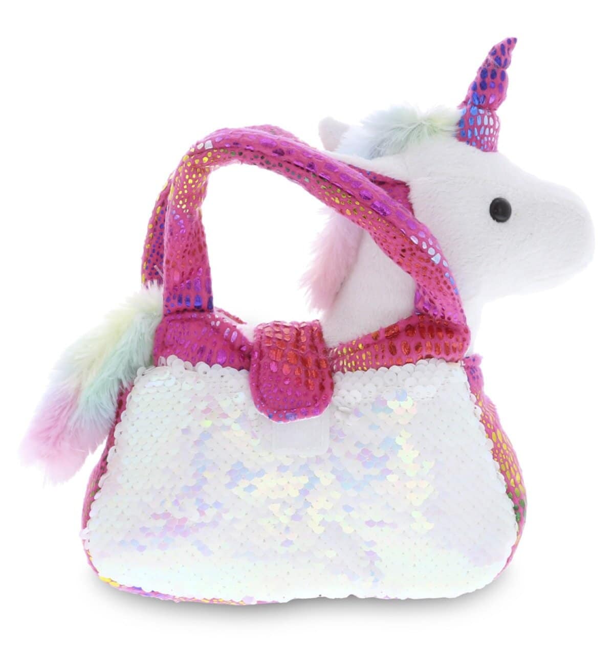 Sequin Pink Unicorn Plush Purse Pet Carrier CoTa Global