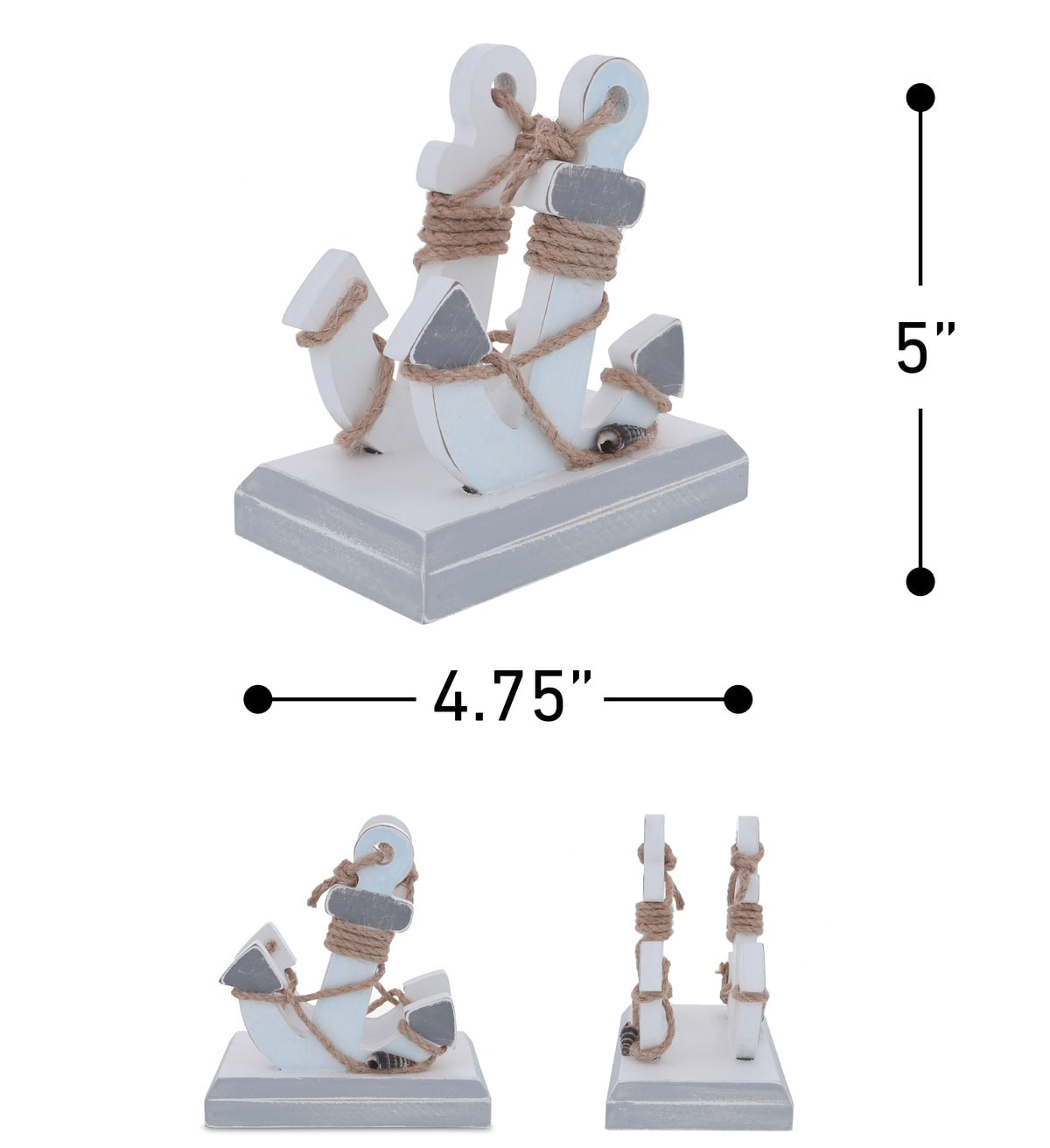 Moonlight Anchor Napkin Holder Nautical Decor CoTa Global