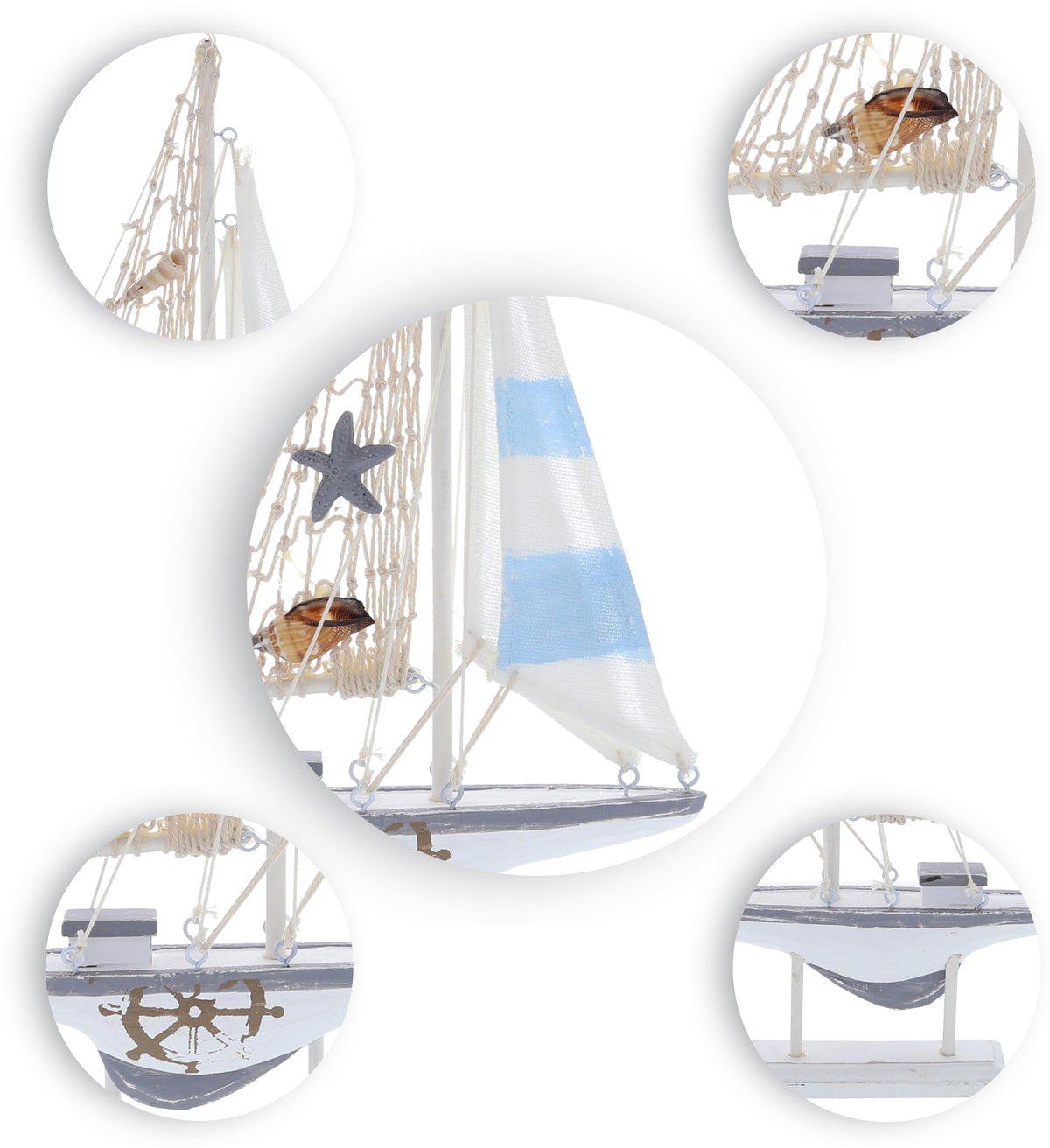Moonlight Sailboat Nautical Decor CoTa Global