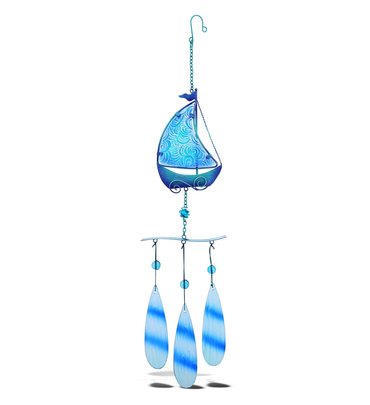 Blue Boat Wind Chime CoTa Global