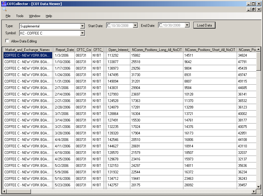COTCollector Screenshots
