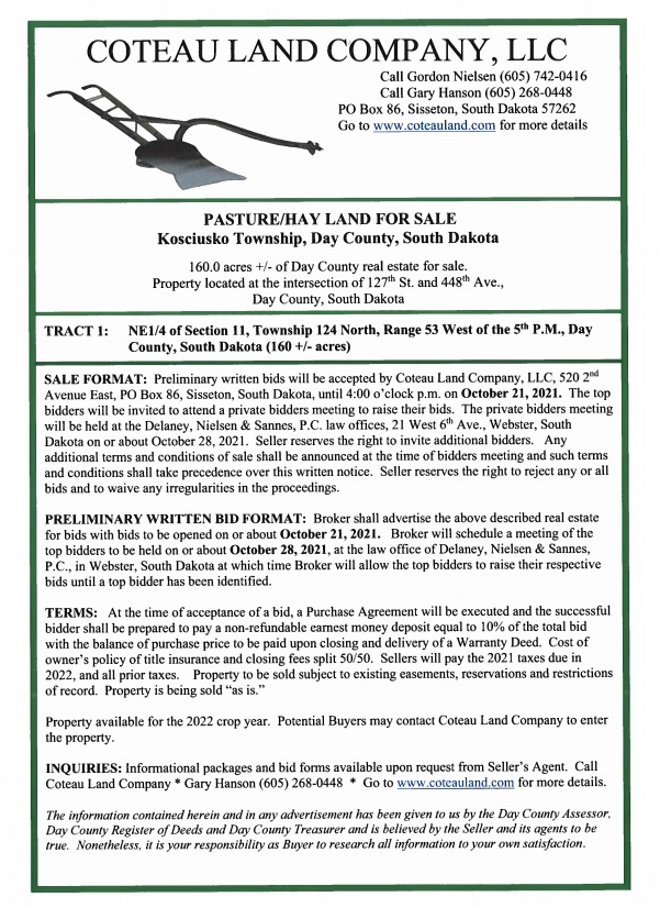 Coteau Land Company, LLC Full Service Real Estate Firm Northeast