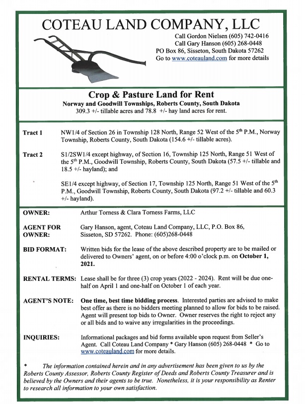 Coteau Land Company, LLC Full Service Real Estate Firm Northeast