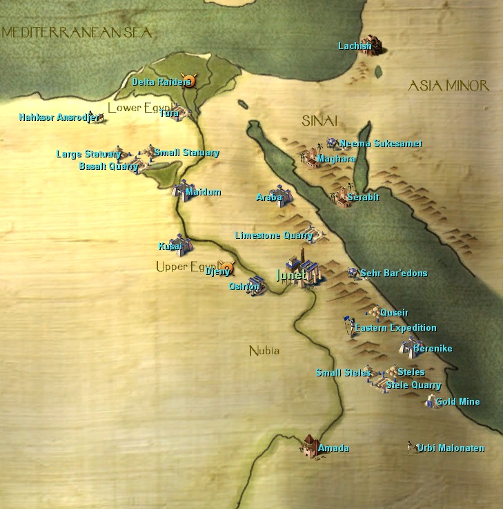 world map expanded Children of the Nile Heaven