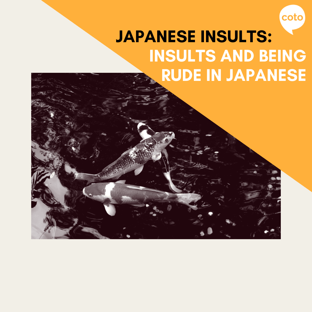 Japanese Insults Insults and Being Rude in Japanese Coto Japanese