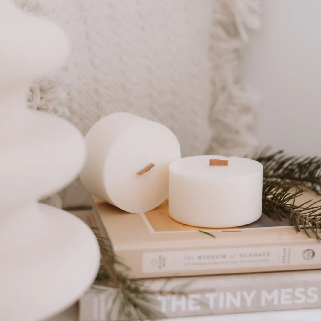 Refillable candle Montreal Charlevoix Coton Corail