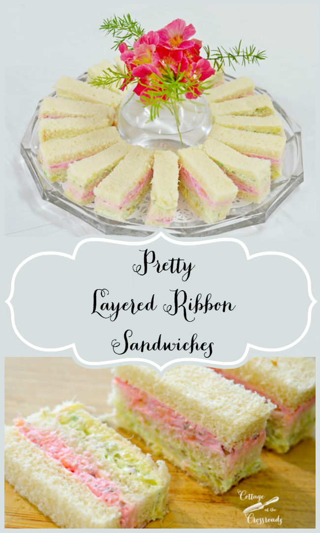 Pretty Layered Ribbon Sandwiches