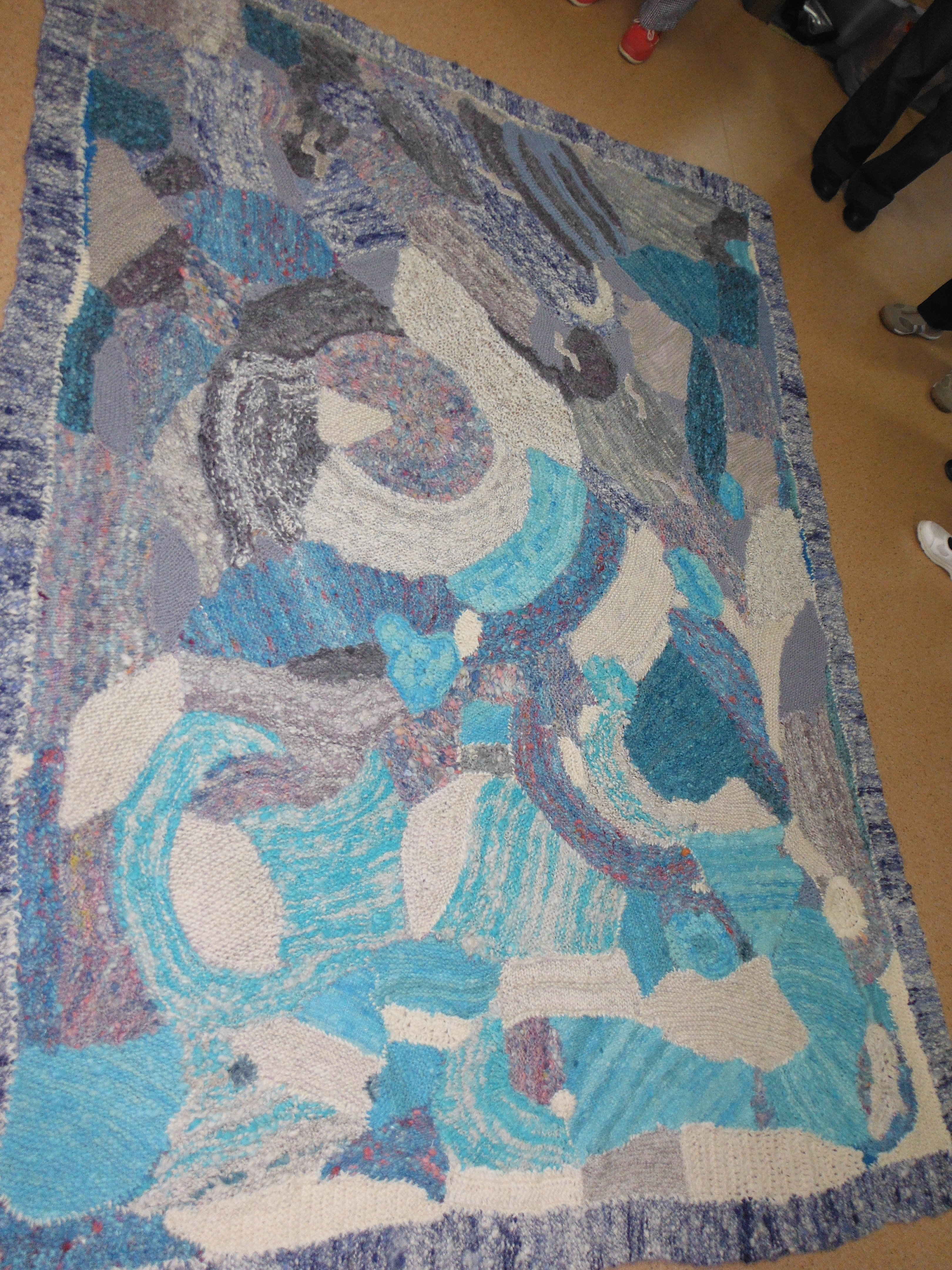 Moody Sky Rug Central Coast Handweavers, Spinners & Textile Arts Guild