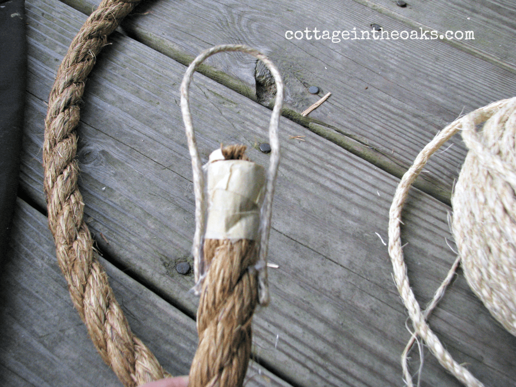 Rope Curtain Tie Backs... Cottage in the Oaks