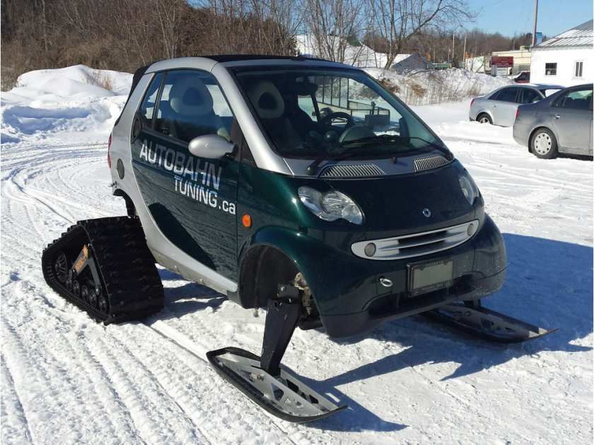 Ottawa man builds a hybrid Smart carsnowmobile Cottage Life