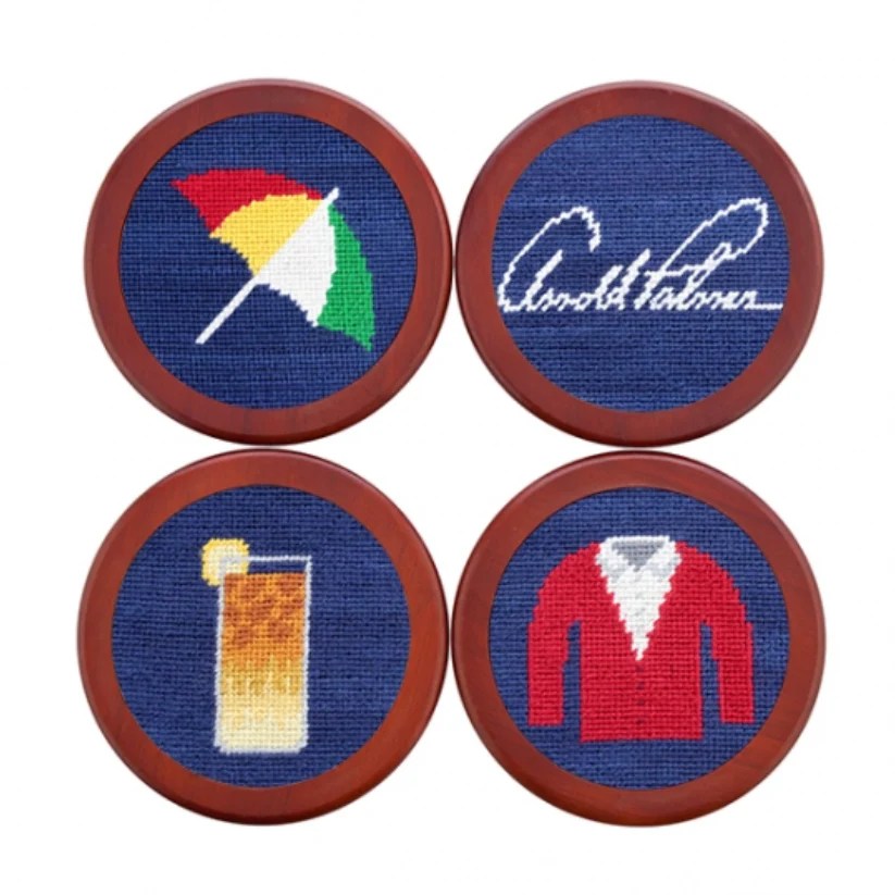 Arnold Palmer Needlepoint Coasters The Cottage Shop