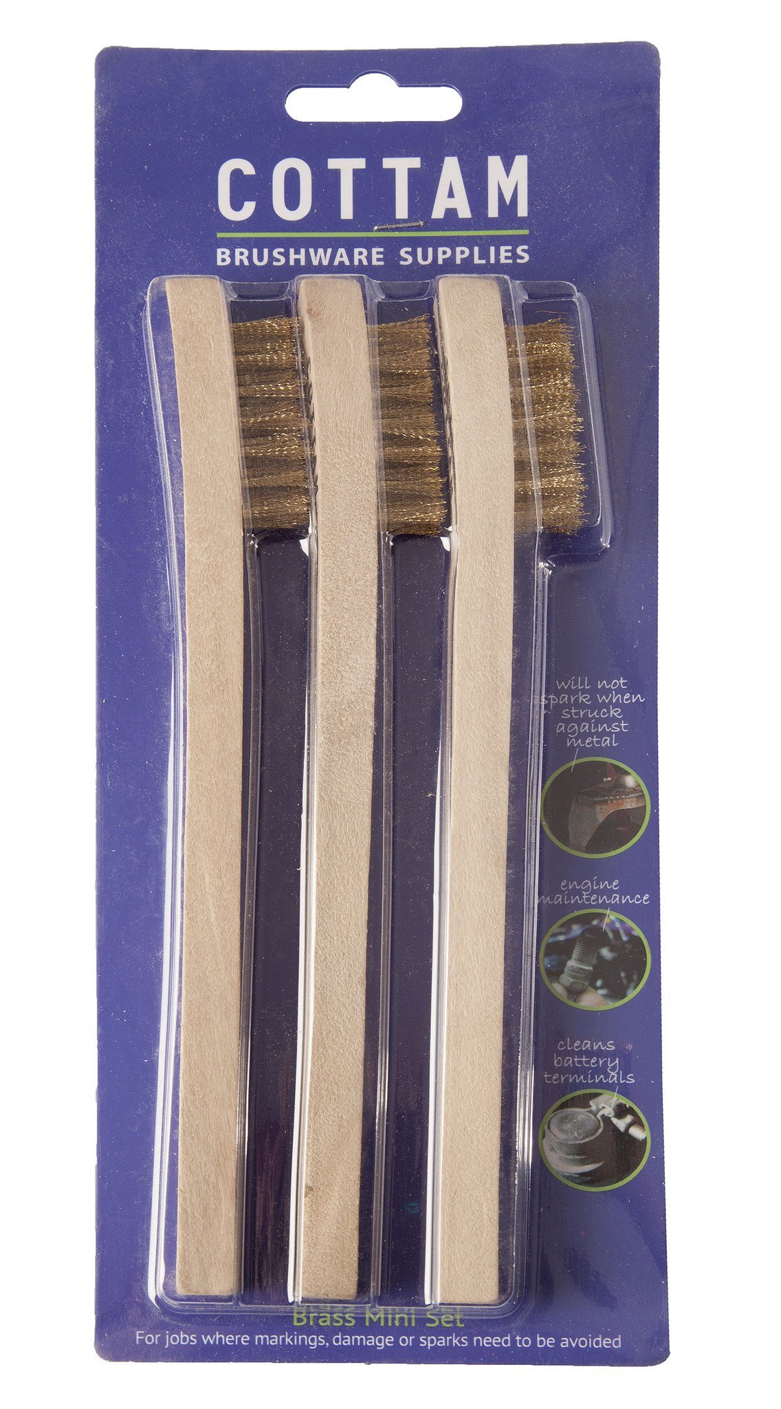 MINI BRASS BRUSH SET (3 PACK) Cottam Brush