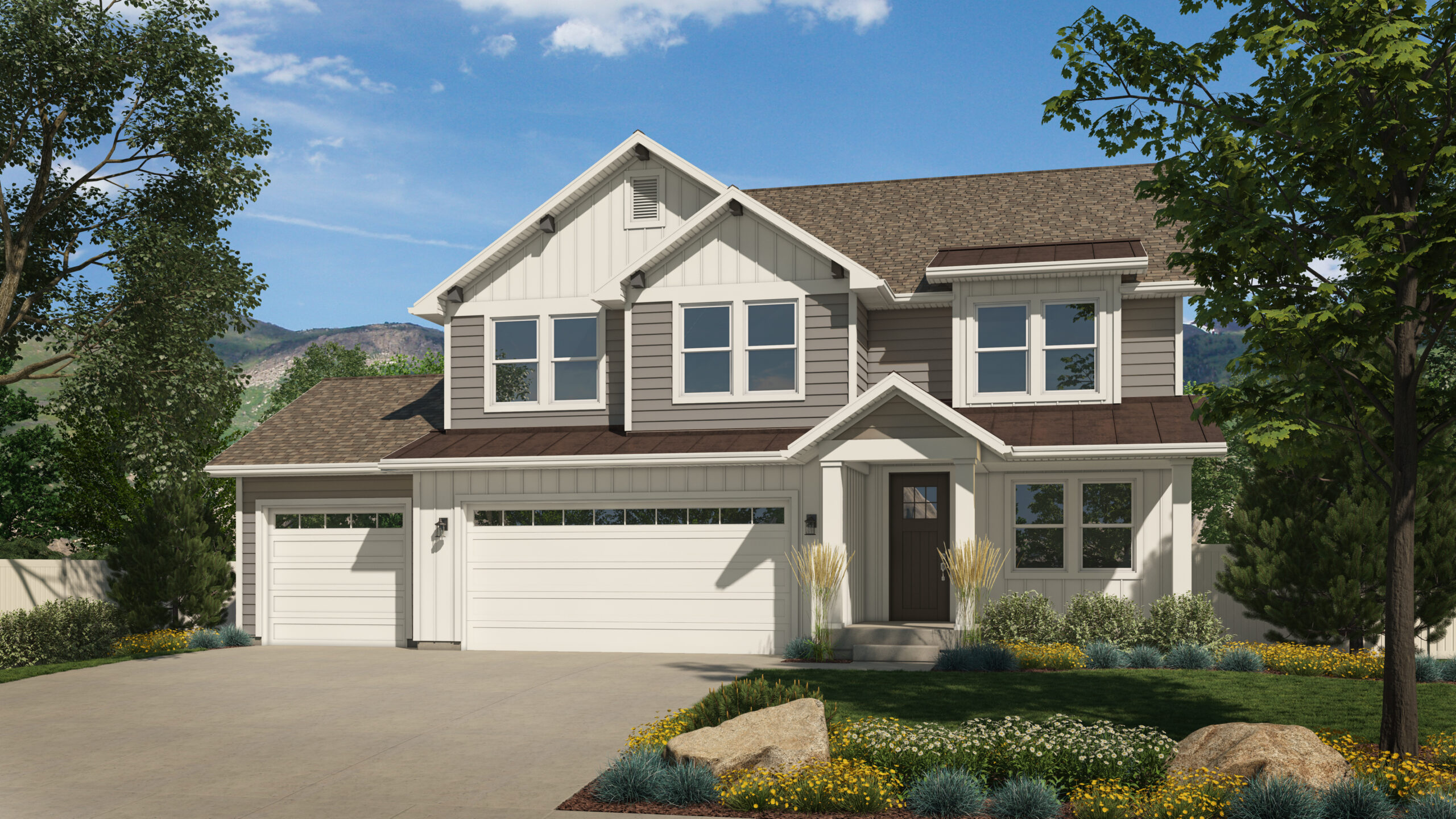 The Raleigh Two Story (Master Upstairs) Cottle Homes