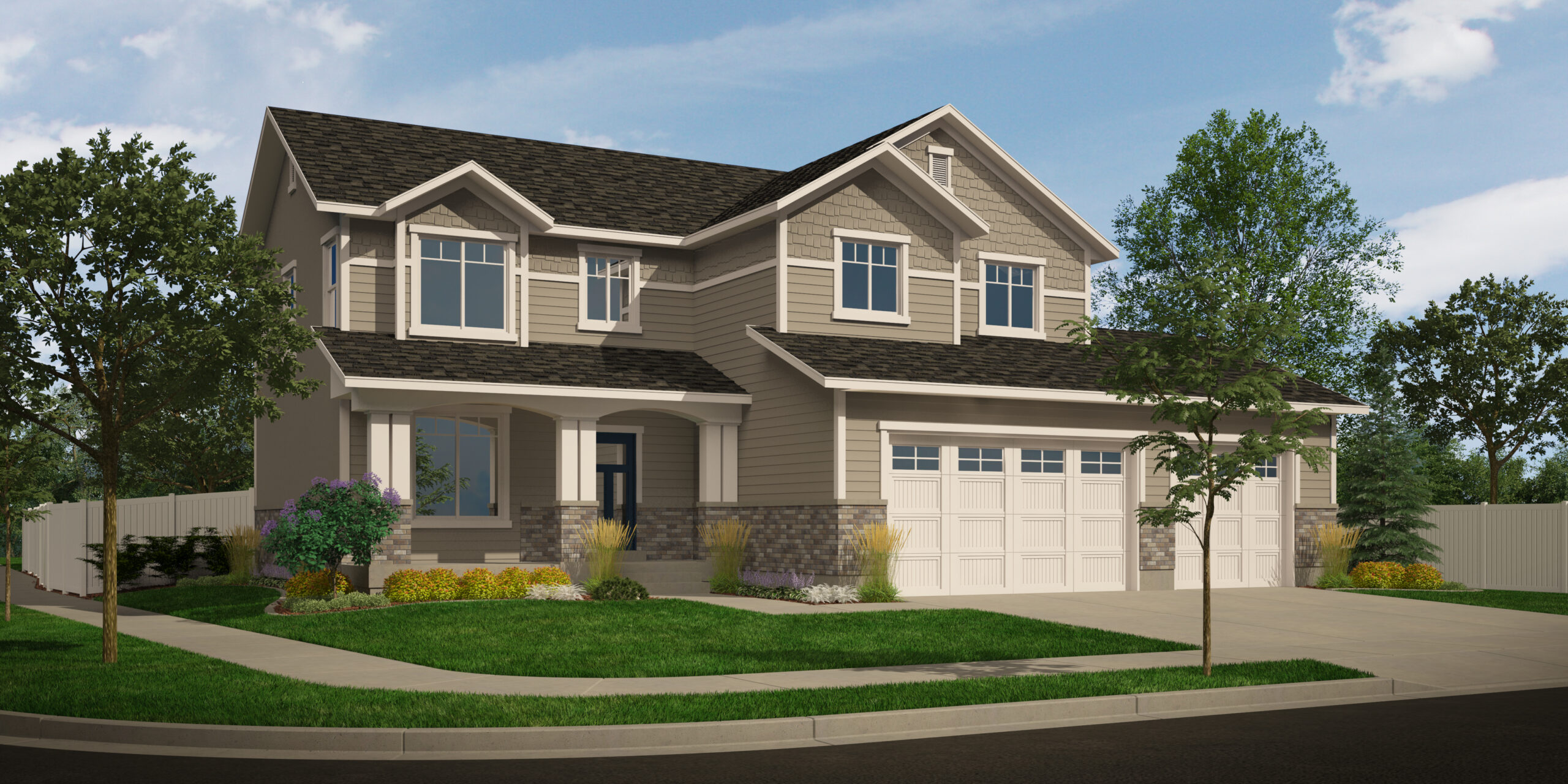 The Ashton Two Story (Master Upstairs) Cottle Homes