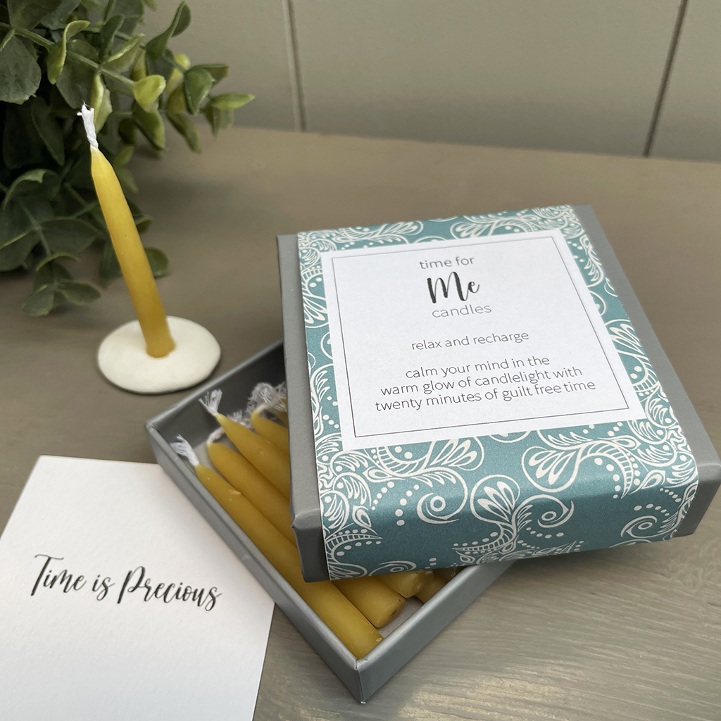 time for Me candles (wrap) Cotton & Grey