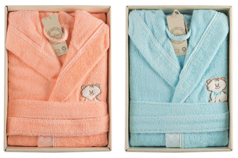 Fullycertified Organic Cotton Bathrobes Cotton and Olive