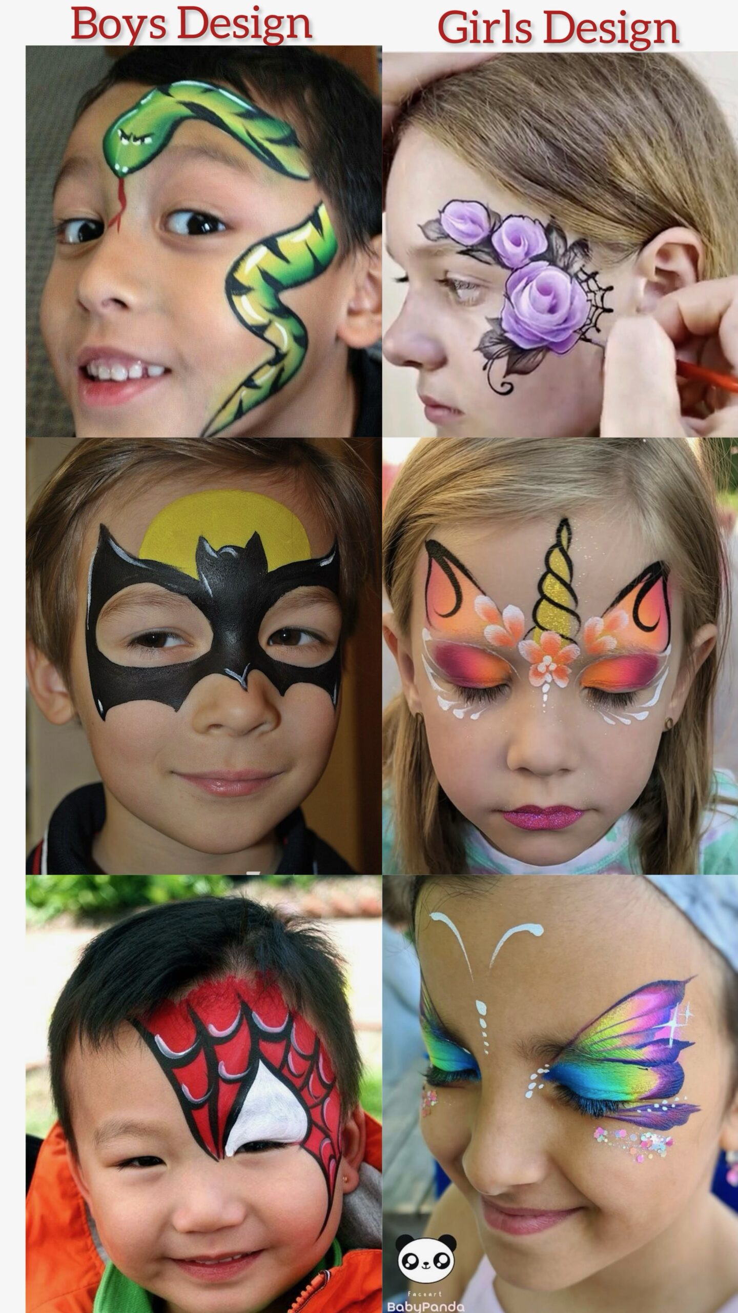 Butterfly Face Painting For Kids