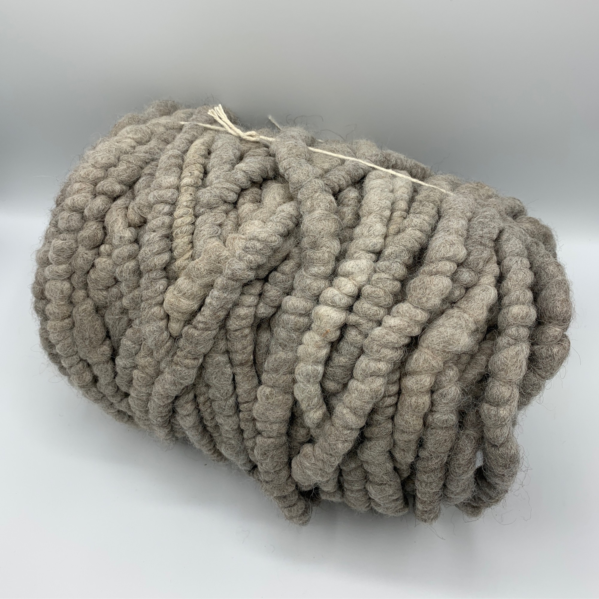Alpaca Rug Yarn in Solid Silver Grey 38 Ounces