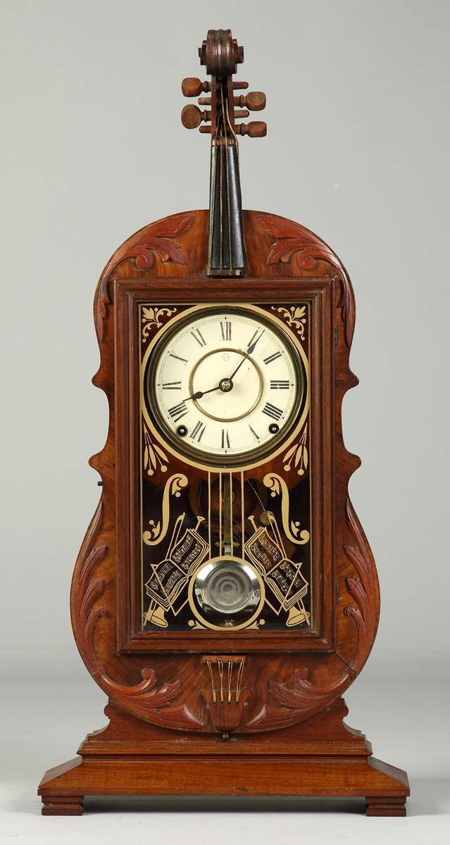 Fine and Rare Seth Thomas Violin Clock Cottone Auctions