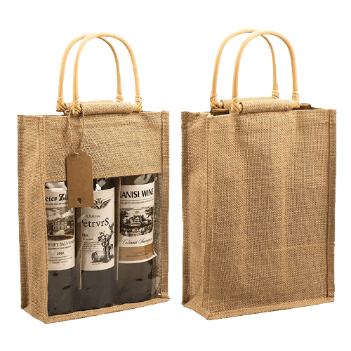 Multi Bottle Jute wine bag Cotton Jute Bag