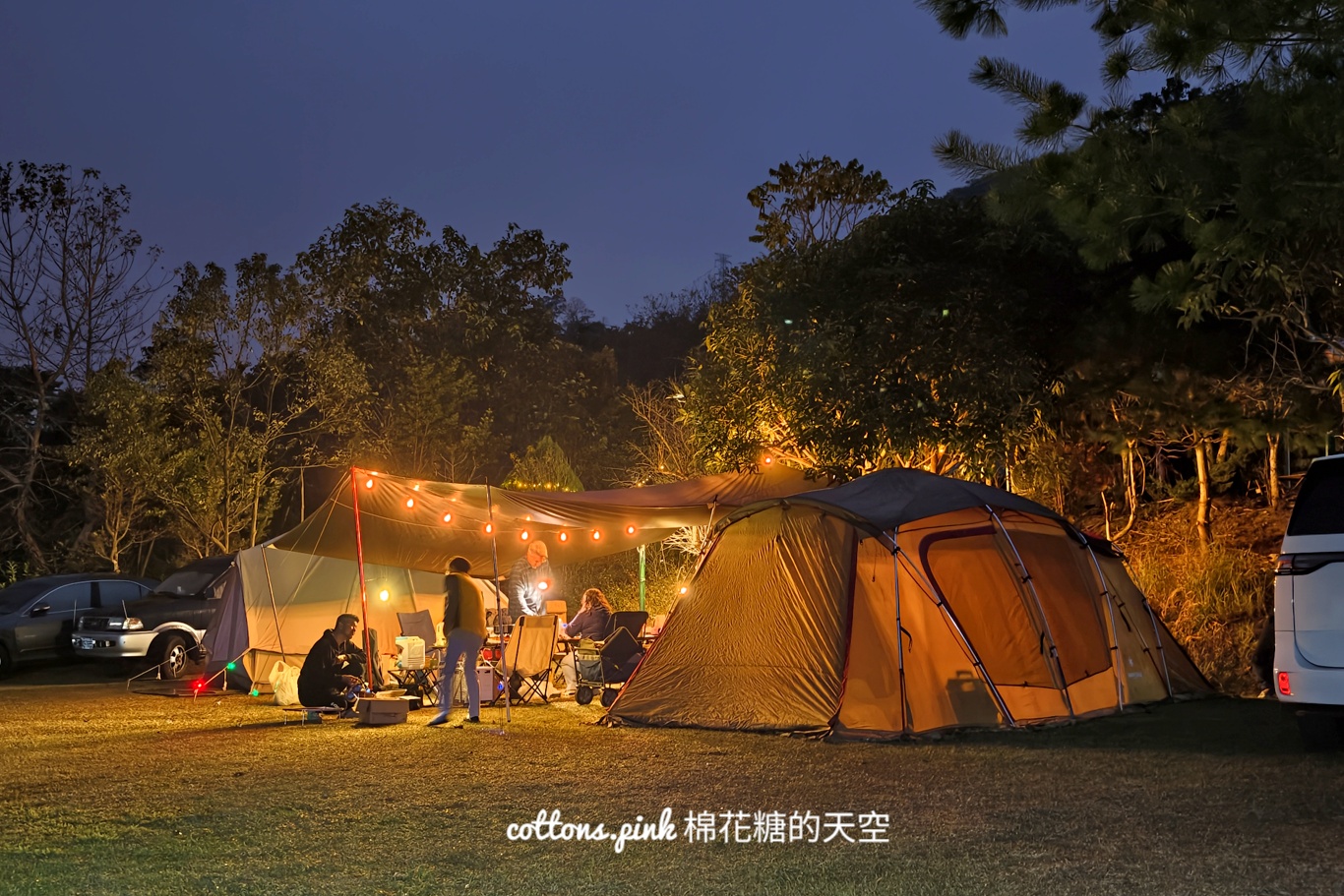 台中露營區推薦|星空夜語露營區不只可以搭帳篷還有可愛小木屋