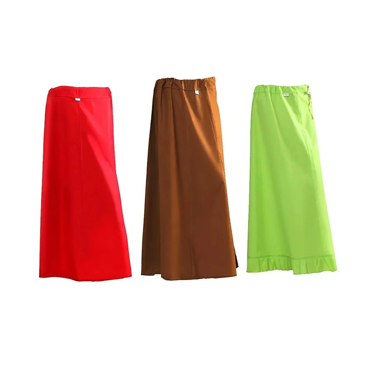 Siddhi Cotton Saree Petticoat Stitched 9 Part Pack of 3 Cotton Saree
