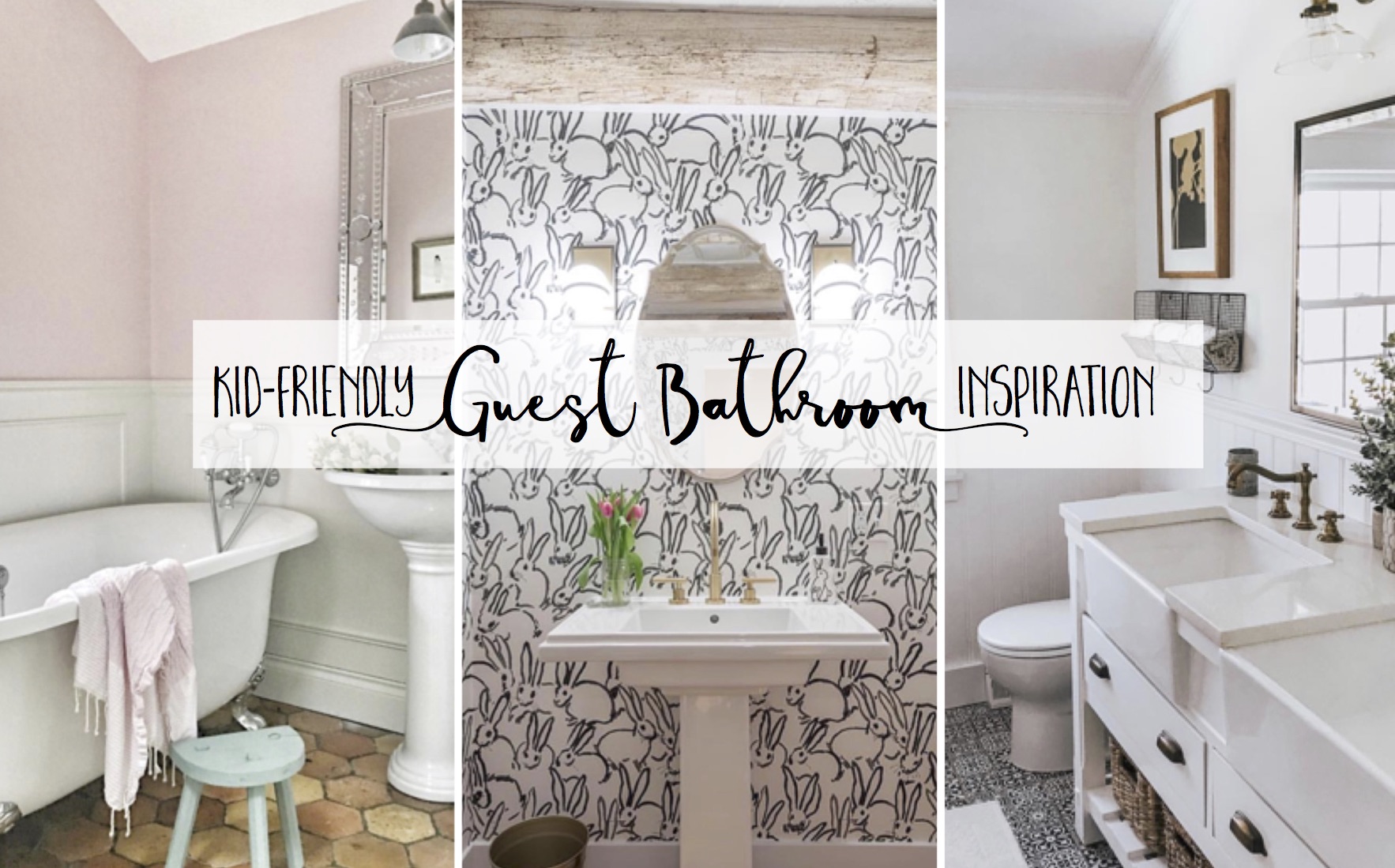 KidFriendly Guest Bathroom Inspiration! Cotton Stem